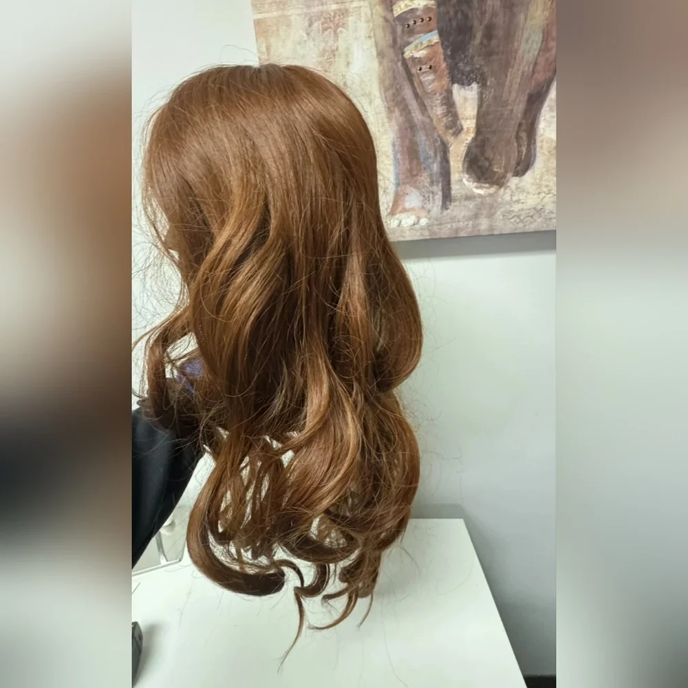 Auburn Wig Long Wavy Curly 24